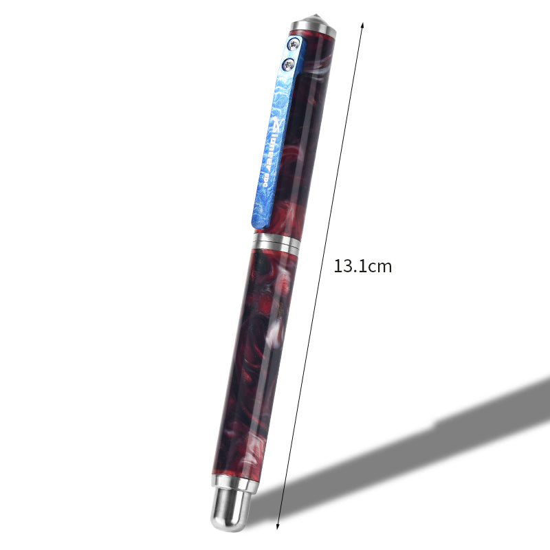 Titanium Alloy Outdoor Self-defense Window-breaking Tactical Pen; Portable Multi-functional Resin Ballpoint Pen Perfect Gifting