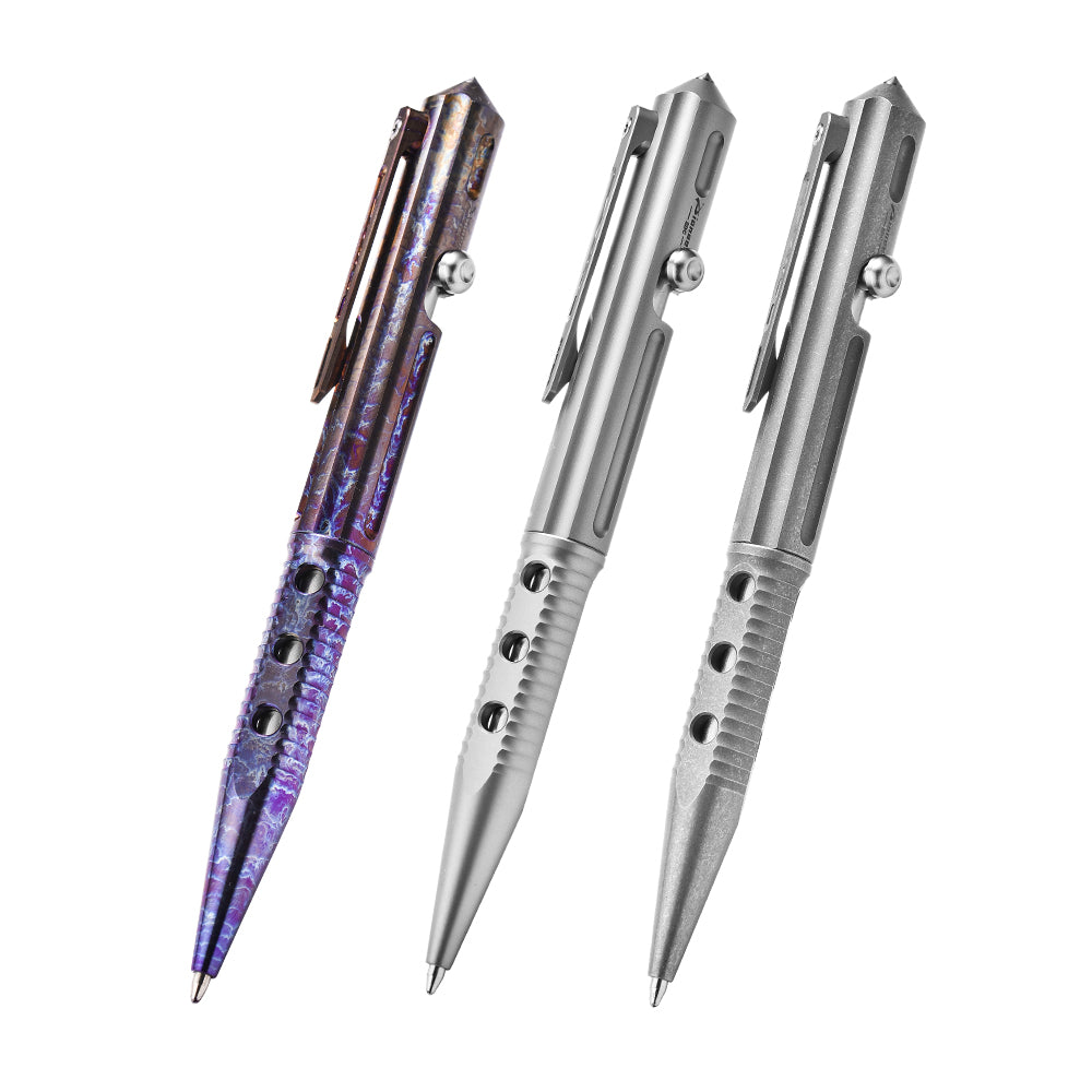 2026 Custom Logo Titanium Alloy Tactics Pen Outdoor Tungsten Steel Window Breaking Tool for Camping Hiking Neutral Business