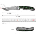 PioneerEDC S90V Blade Titanium Carbon Fiber Folding Knife EDC Pocket Knife Framelock Titanium Handle Knife for Outdoor Use