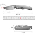 PioneerEDC Titanium Pocket Knife 14C28N Blade Customizable Outdoor Lightweight Camping Titanium Professional Knife Folding Knife