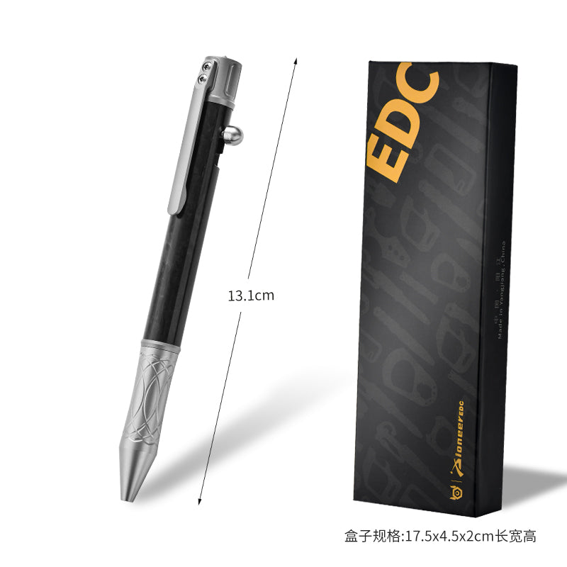 High Quality Titanium Utility Fountain Pen Tungsten Steel Metal with Glass Breaker for Office Use for Camping & Hiking
