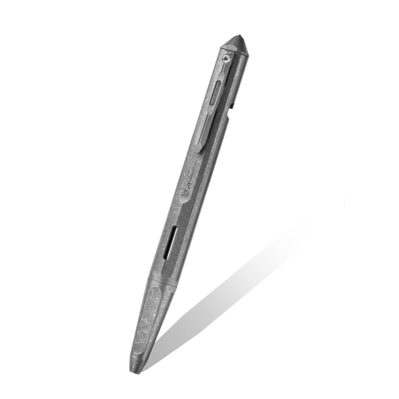 PioneerEDC New Titanium Alloy Tactical Pen Signature Metal Bolt Pen with Tungsten Steel Head Women's Camping & Hiking Tool