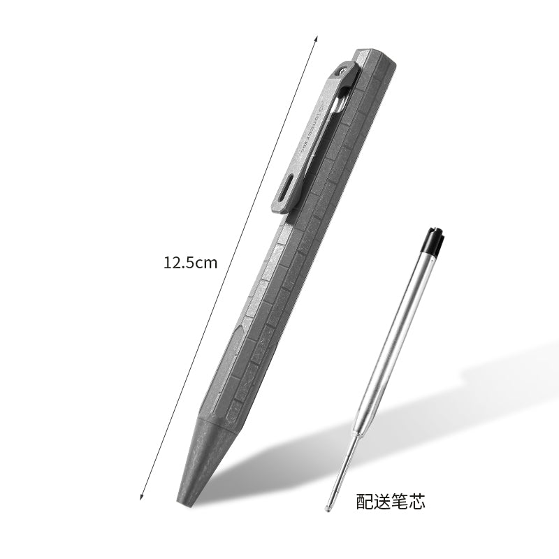 PioneerEDC Orignal Design Titanium Edc Pen Custom logo Fountain Pen Luxury Self Defense Tactical Pen for Camping and Hiking