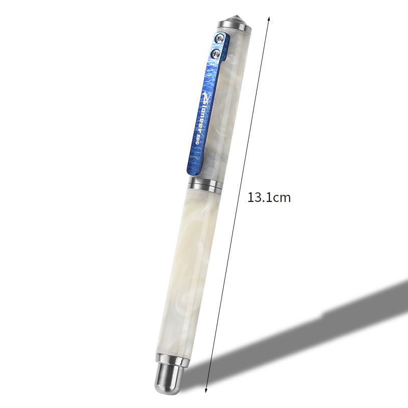 Titanium Alloy Outdoor Self-defense Window-breaking Tactical Pen; Portable Multi-functional Resin Ballpoint Pen Perfect Gifting