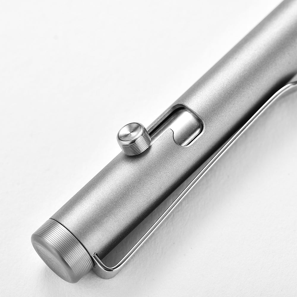PioneerEDC High-End Titanium Alloy EDC Tactical Pen Outdoor Self-Defense Bolt Ball Pen Multifunctional Camping & Hiking Product
