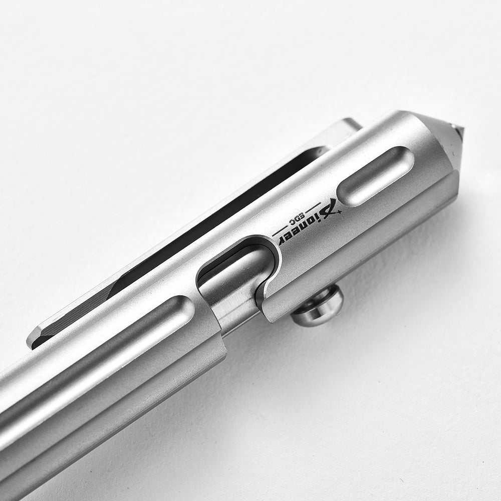 2026 Custom Logo Titanium Alloy Tactics Pen Outdoor Tungsten Steel Window Breaking Tool for Camping Hiking Neutral Business