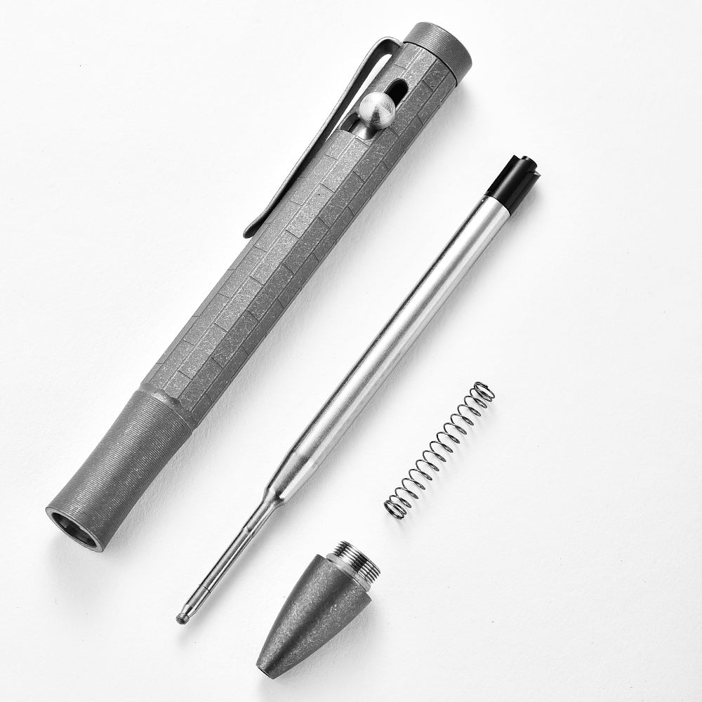 Titanium Tactical Pen Custom Outdoor Utility tool Self-Glass Breaker Defender with Safety & Survival Features Travel Gift
