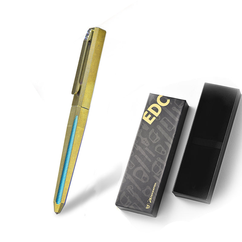 PioneerEDC 2026 Titanium Alloy Luxury Tactical Pen for Self-Defense Premium Multifunctional Tungsten Steel Head Casual Climbing Tours
