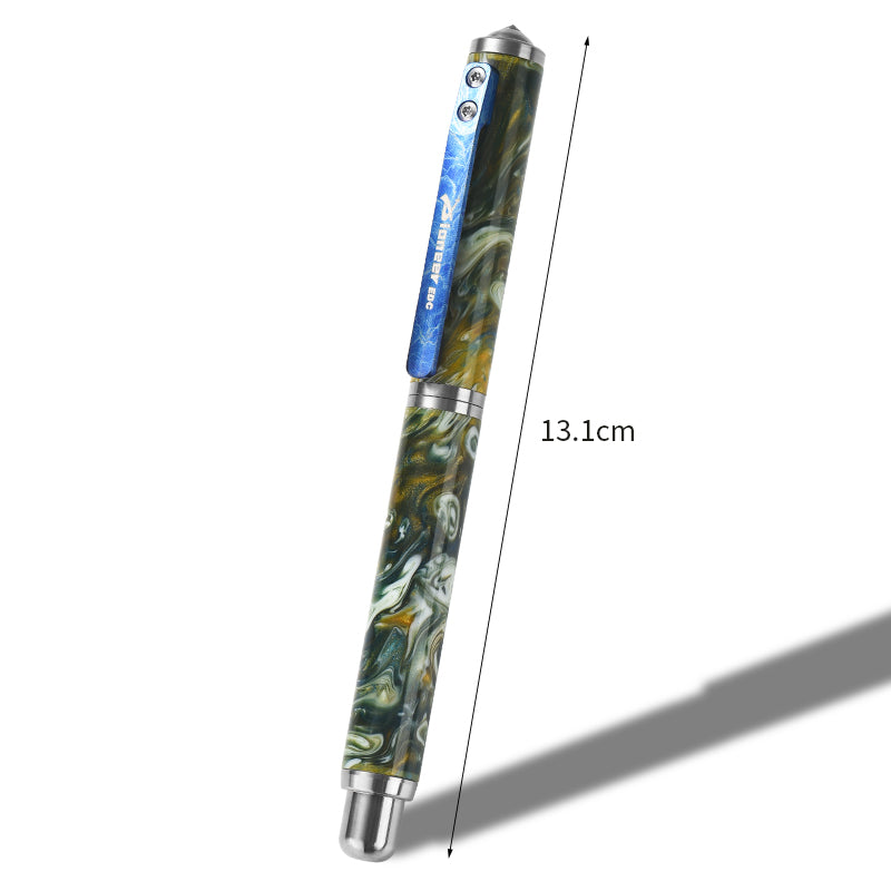 Titanium Alloy Outdoor Self-defense Window-breaking Tactical Pen; Portable Multi-functional Resin Ballpoint Pen Perfect Gifting