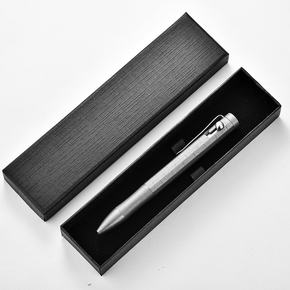 Titanium Tactical Pen Custom Outdoor Utility tool Self-Glass Breaker Defender with Safety & Survival Features Travel Gift