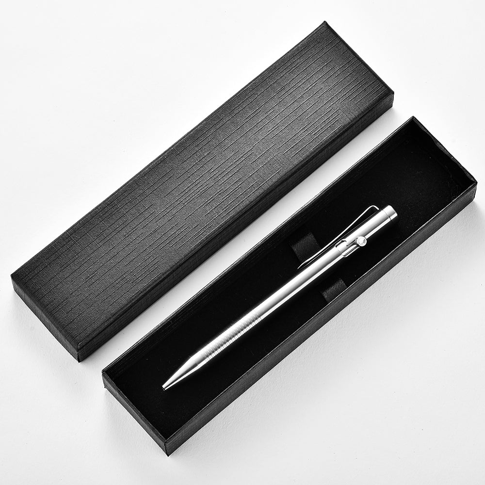 PioneerEDC High-End Titanium Alloy EDC Tactical Pen Outdoor Self-Defense Bolt Ball Pen Multifunctional Camping & Hiking Product