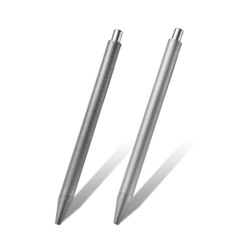 PioneerEDC Titanium Alloy Tactical Portable Signature Pen Hollowed-Out Self-Defense Feature with Pin Type Camping Hiking