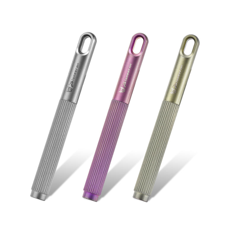 PioneerEDC New Vintage Tactical Pen Portable Handmade Ballpoint Pen Titanium Ballpoint Penself Defence Tactical Pen for Gift
