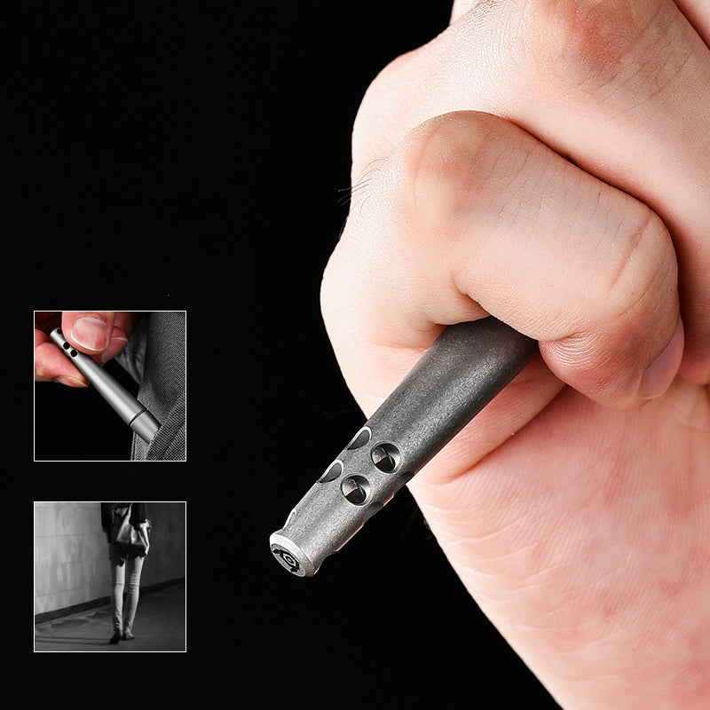 Direct Sale Manufacturer Titanium Alloy Tactical Pen for Self-Defense EDC Multifunctional Outdoor  Camping Hiking Pen
