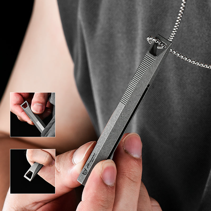 PioneerEDC Titanium Alloy Multi-Tool Pen Retractable Tactical EDC for Outdoor Climbing Tours Promotional Mini Camping Pen