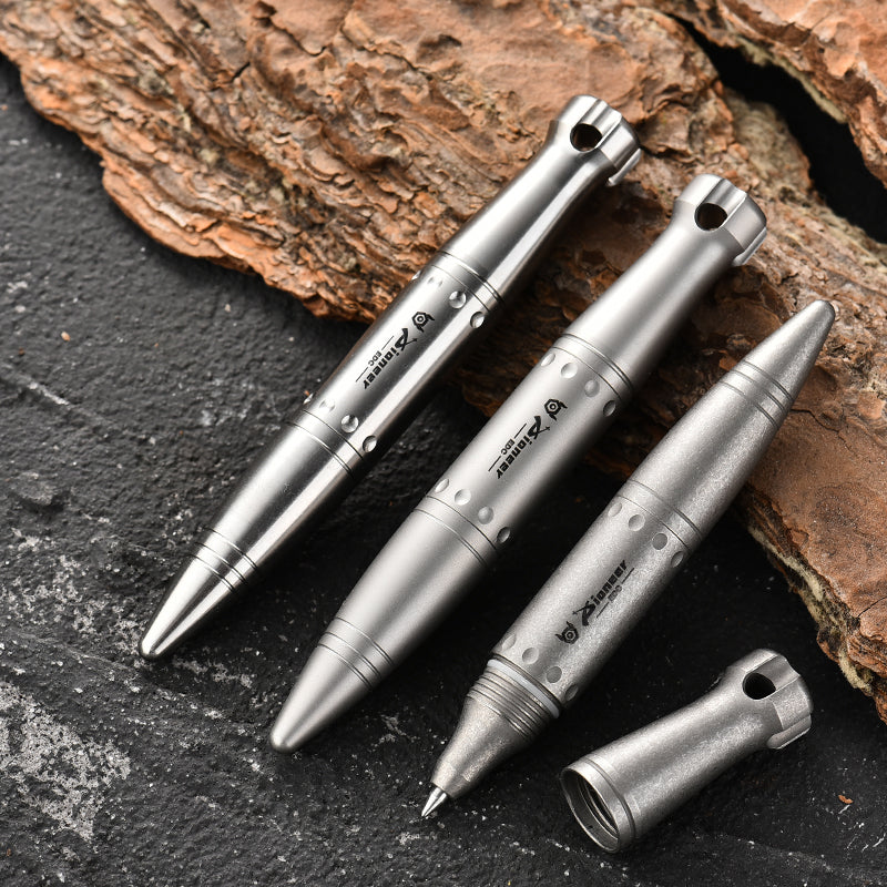 PioneerEDC  Custom Multi Function Self Defense Equipment Camping Titanium Tactical Pen EDC Tool