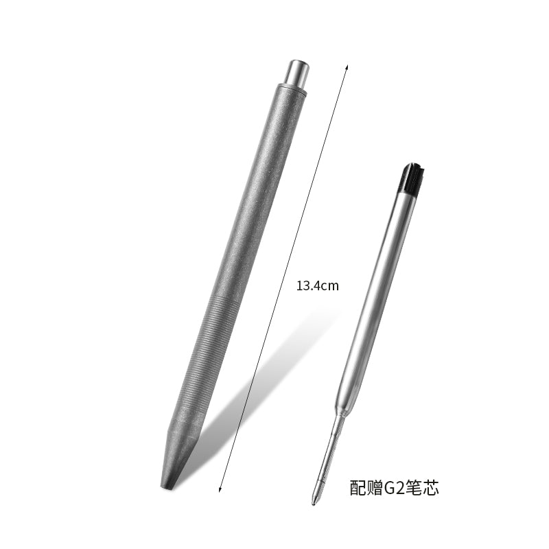 PioneerEDC Titanium Alloy Tactical Portable Signature Pen Hollowed-Out Self-Defense Feature with Pin Type Camping Hiking