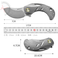 PioneerEDC Titanium Pocket Knife Folding Blade Knife CNC Stone Wash Small Tactical Knife Titanium Alloy Edc Knife
