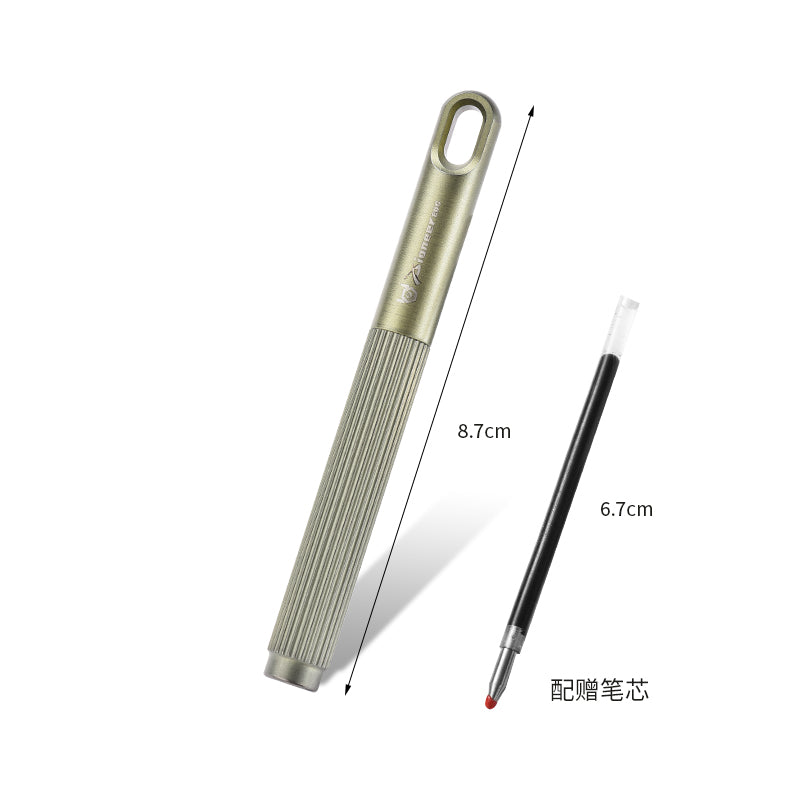 PioneerEDC New Vintage Tactical Pen Portable Handmade Ballpoint Pen Titanium Ballpoint Penself Defence Tactical Pen for Gift