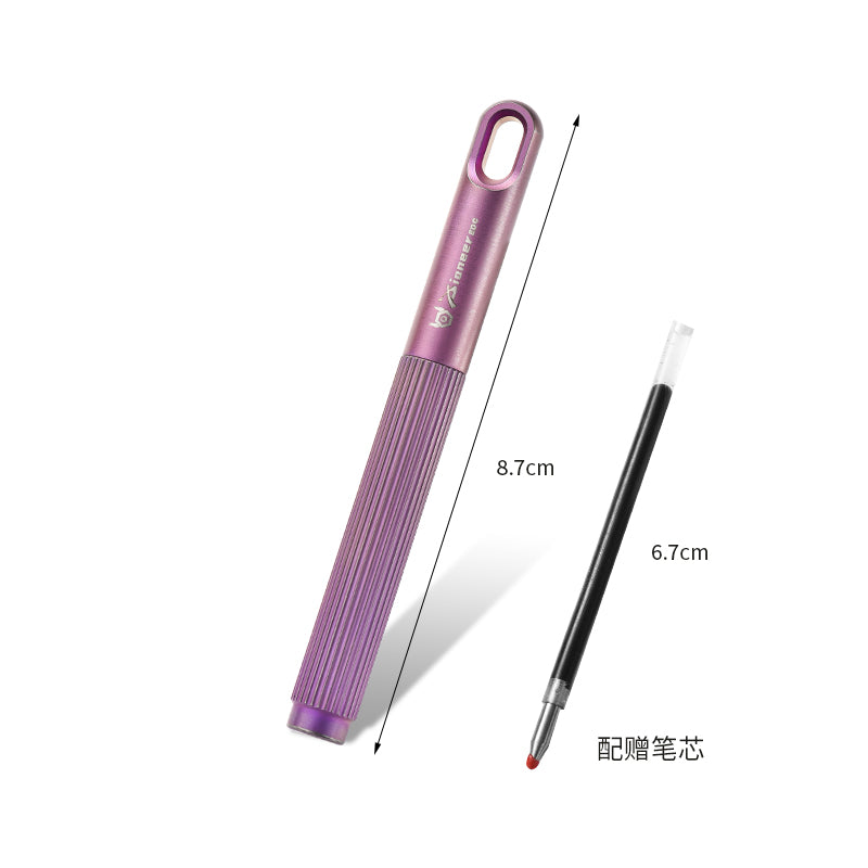 PioneerEDC New Vintage Tactical Pen Portable Handmade Ballpoint Pen Titanium Ballpoint Penself Defence Tactical Pen for Gift