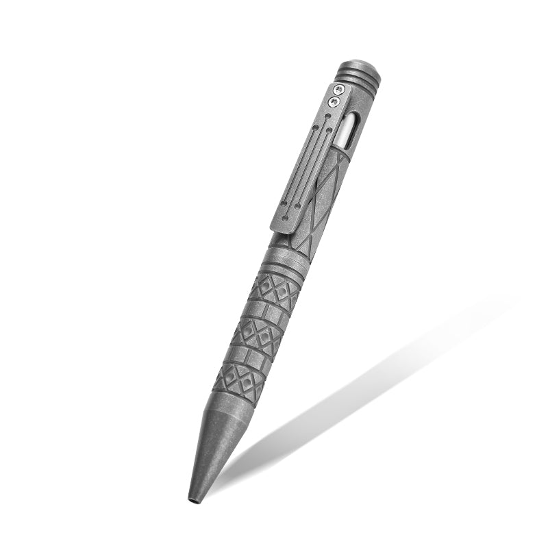 PioneerEDC Titanium Alloy Tactical EDC Signature Pen Hollowed-out Self-Defense Pin Type Self-Defense Camping Hiking Tool
