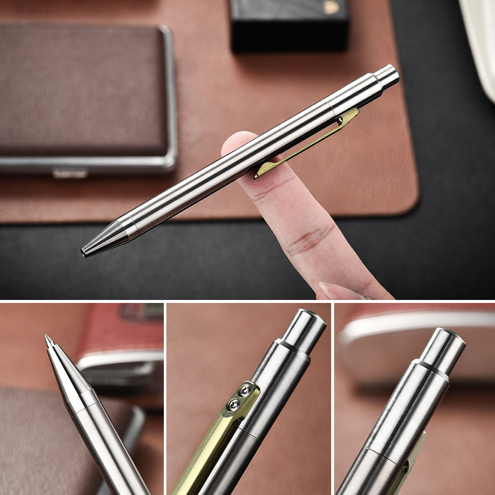 Pioneeredc Titanium Alloy Tactical Self-Defense Multi-Functional Gravity Safety Pen for Outdoor Use Customization Outdoor Tool
