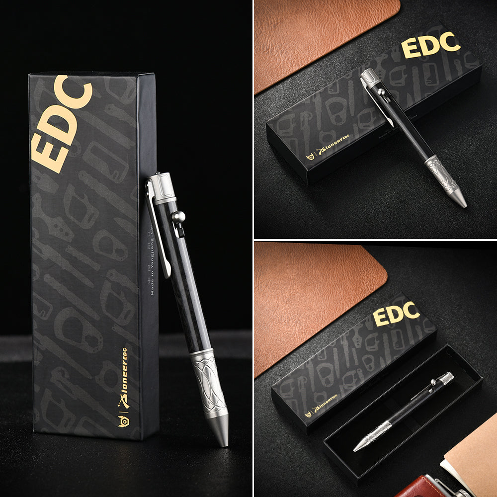 High Quality Titanium Utility Fountain Pen Tungsten Steel Metal with Glass Breaker for Office Use for Camping & Hiking
