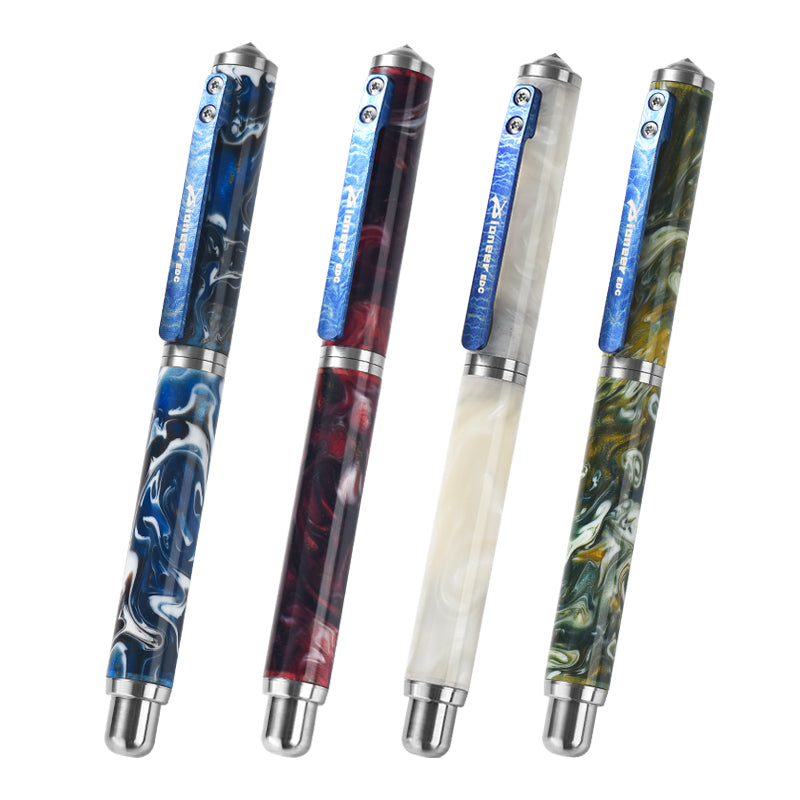 Titanium Alloy Outdoor Self-defense Window-breaking Tactical Pen; Portable Multi-functional Resin Ballpoint Pen Perfect Gifting