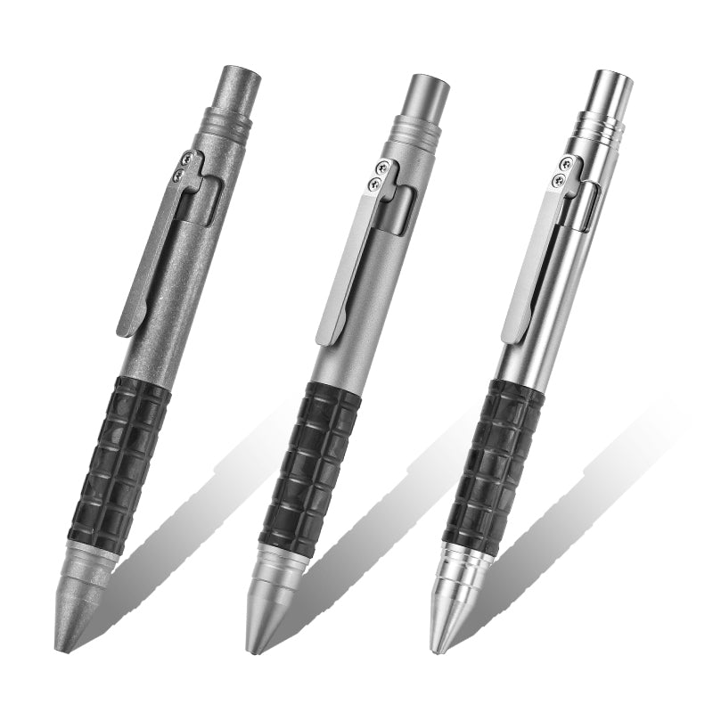 New Titanium Alloy Tactical Survival Pen Self-Defense Multifunction Ballpoint Outdoor Bolt Action Tool