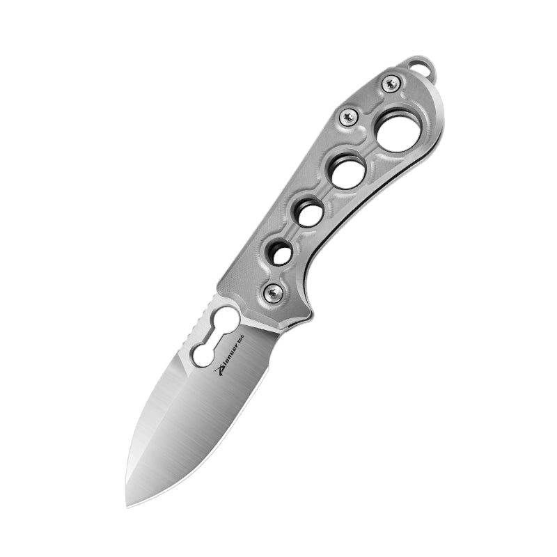 PioneerEDC Industrial Grade Titanium Drop Point EDC Pocket Knife Man Hollow Tactical Outdoor Use Small Pocket Knife Sale