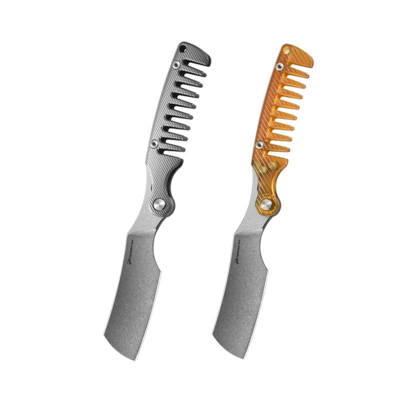PioneerEDC Multifunctional Titanium Folding Knife 14C28N Steel Blade EDC Pocket Knife Outdoor Framelock Titanium Handle Knife