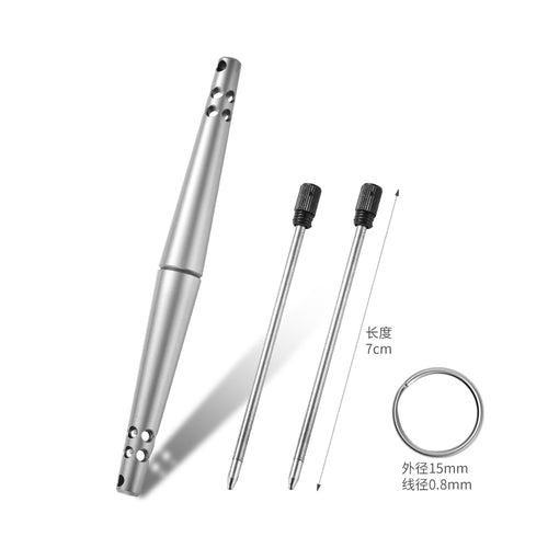 Direct Sale Manufacturer Titanium Alloy Tactical Pen for Self-Defense EDC Multifunctional Outdoor  Camping Hiking Pen