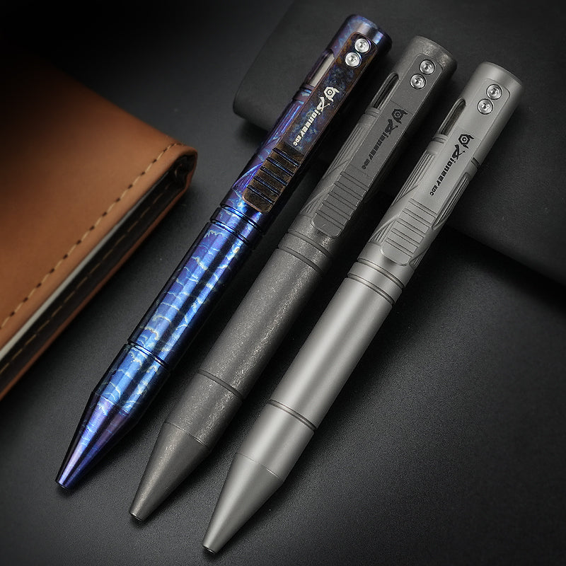 PioneerEDC  Factory Wholesale New Titanium Alloy Tactical Metal Pen Titanium Edc Pen Business High-End Gift