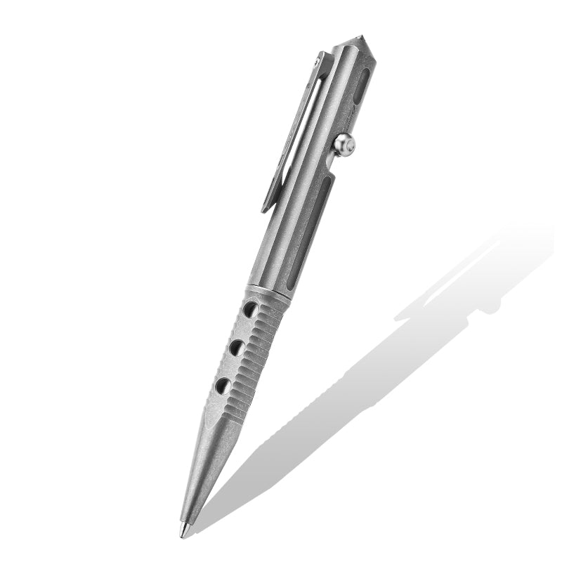 2026 Custom Logo Titanium Alloy Tactics Pen Outdoor Tungsten Steel Window Breaking Tool for Camping Hiking Neutral Business