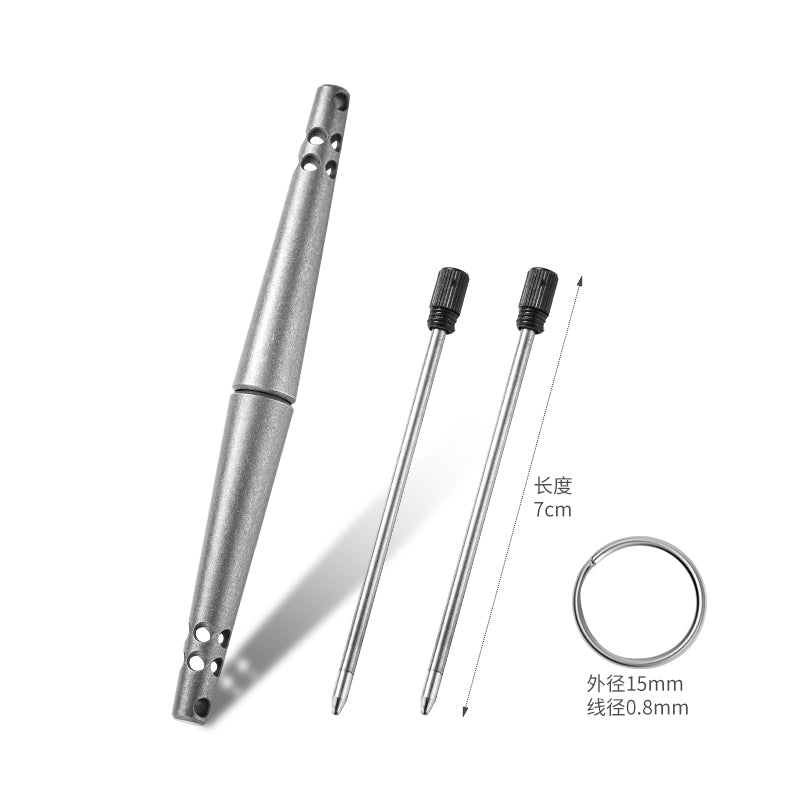 Direct Sale Manufacturer Titanium Alloy Tactical Pen for Self-Defense EDC Multifunctional Outdoor  Camping Hiking Pen