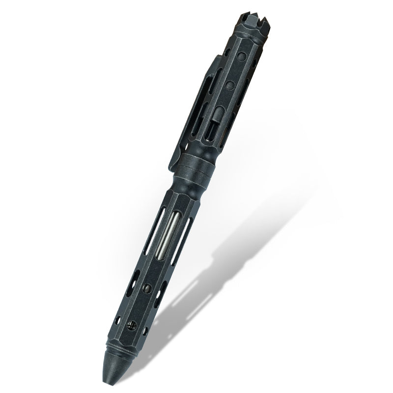 Pioneeredc New Titanium Alloy Tactical Pen Signature Metal Pen Tungsten Steel Head Self Defense Pen Designed for Camping Hiking