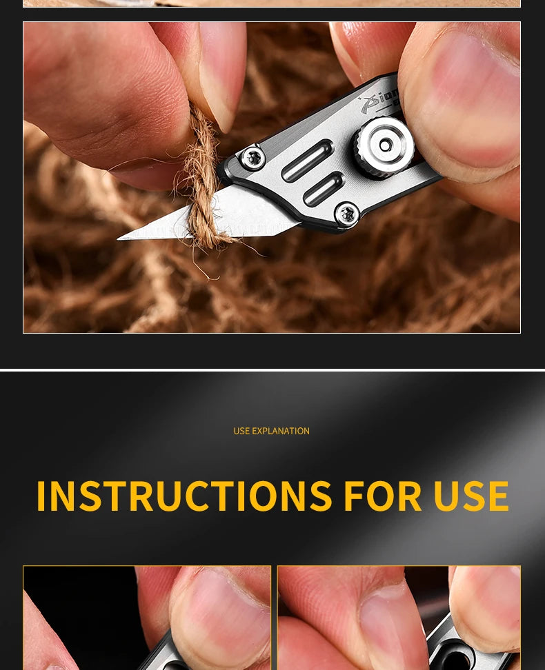 PioneerEDC Small Knife Hot Sale Outdoor Portable Mini EDC Key Accessory Pocket Knife Outdoor EDC Gadgets
