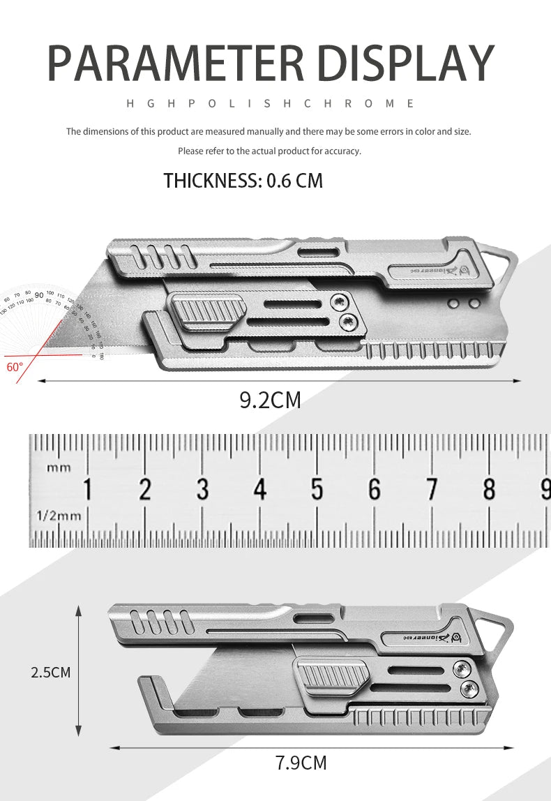 Handmade High-End Portable Outdoor Camping Knives Set New Titanium Alloy Art Knives Survival Tactical Small Utility Knife