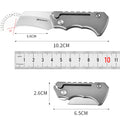 PioneerEDC Survival DIY Titanium Knife EDC Stainless Steel Blade Mini Portable Folding Tactical Pocket Knife Outdoor Camping