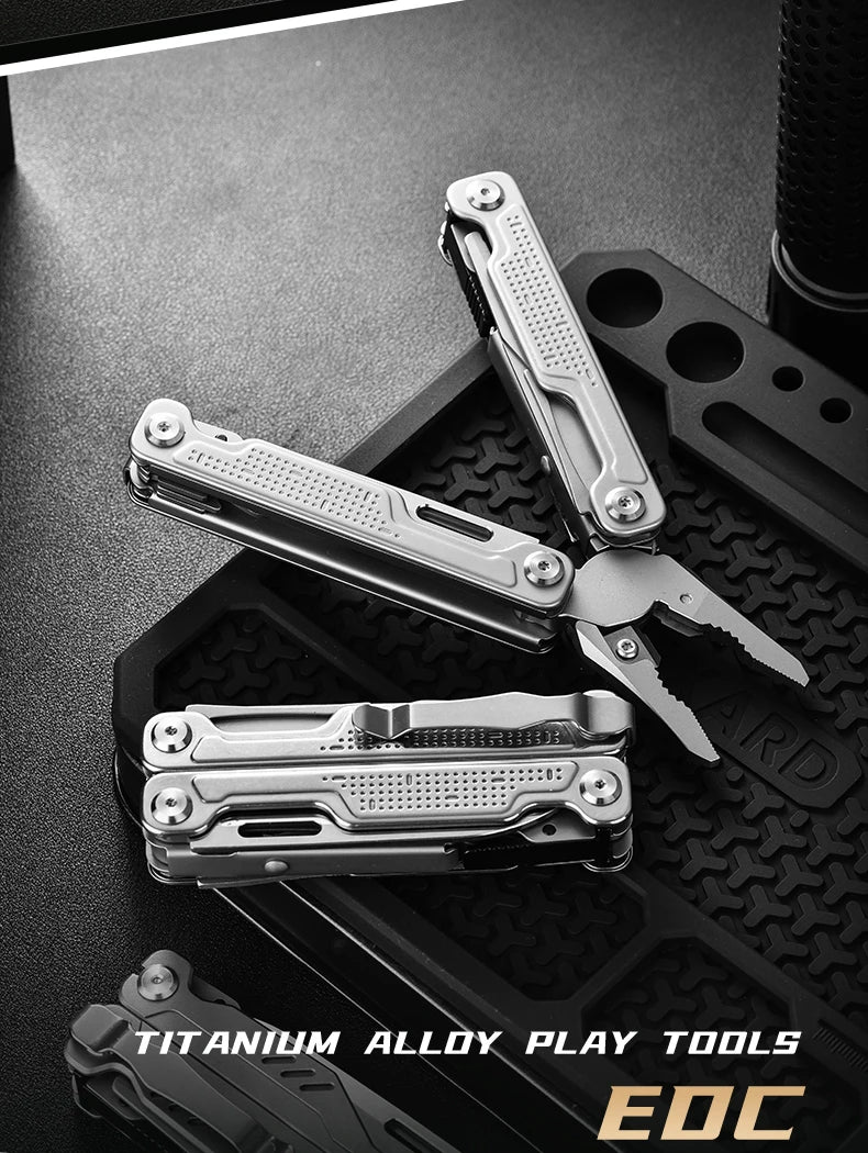 PioneerEDC Multitool 20-in-1 Pocket Knife Screwdriver Sleeve Self-locking Pliers Sheath-for Outdoor Survival Camping Hiking OEM