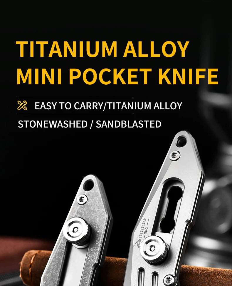 PioneerEDC Small Knife Hot Sale Outdoor Portable Mini EDC Key Accessory Pocket Knife Outdoor EDC Gadgets