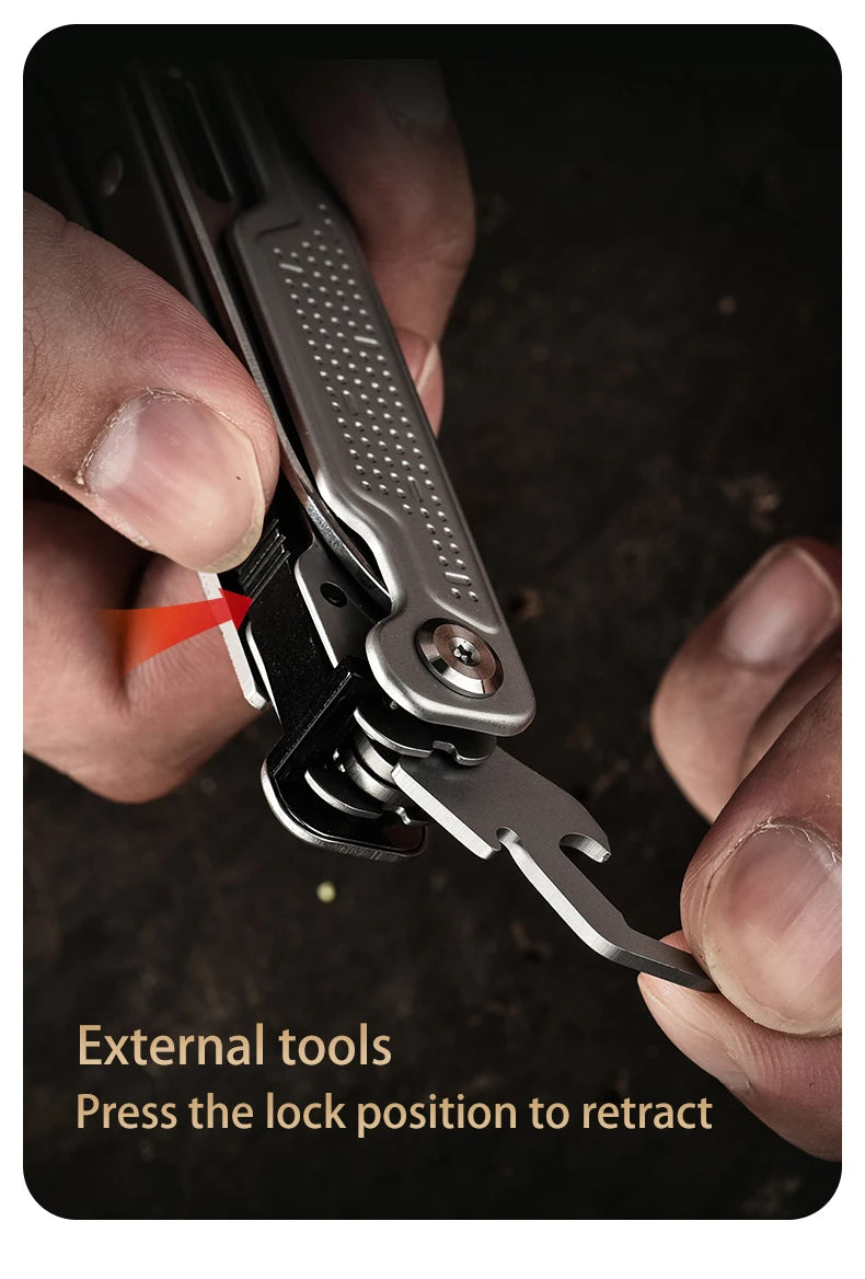 PioneerEDC Multitool 20-in-1 Pocket Knife Screwdriver Sleeve Self-locking Pliers Sheath-for Outdoor Survival Camping Hiking OEM