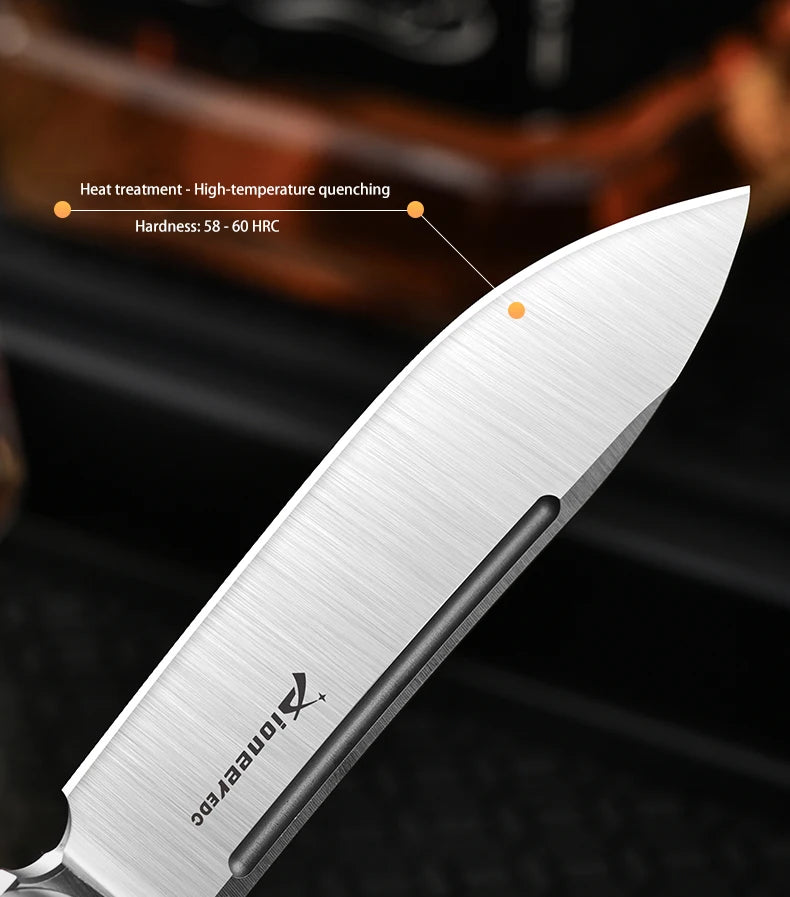 PioneerEDC 14C28N Steel Blade Grade 5 Titanium Folding Knife Sandblasted Color Value EDC Camping Tactical Knife