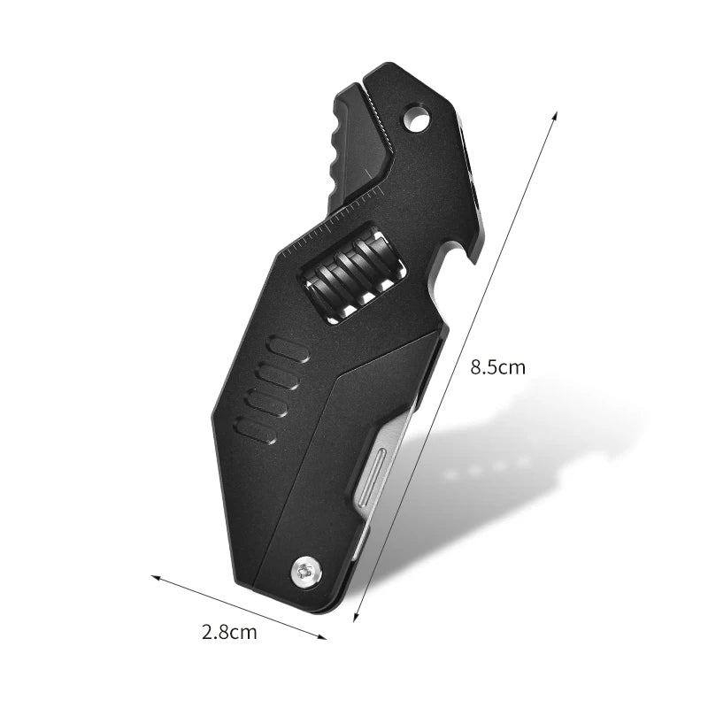 PioneerEDC Mini Adjustable Wrench & M390 Titanium Folding Knife - Heavy Duty 2-in-1 Multifunction EDC Tool for Outdoor