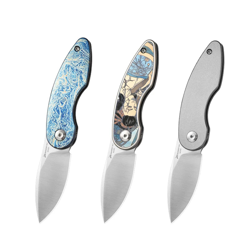 PioneerEDC Custom OEM M390 EDC Folding Knife with Gr5 Handle - Professional-Grade Mini Tool for Camping, Survival & OEM Projects