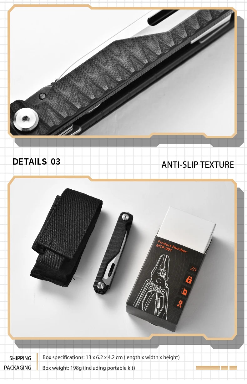 Outdoor DIY OEM G10 Handle Tactical Heavy Duty Camping Portable Defense Multifunctional EDC High Hardness Metal Knife