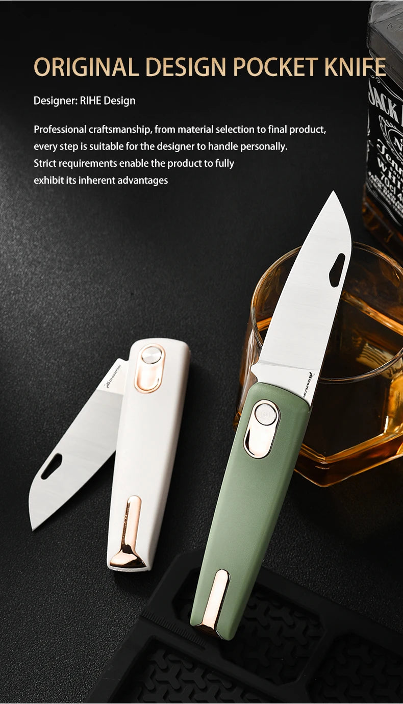 PioneerEDC 14C28N Steel Folding Knife High-end EDC Knives ABS Handle Camping Gear Pocket Knife Easy to Carry Custom OEM