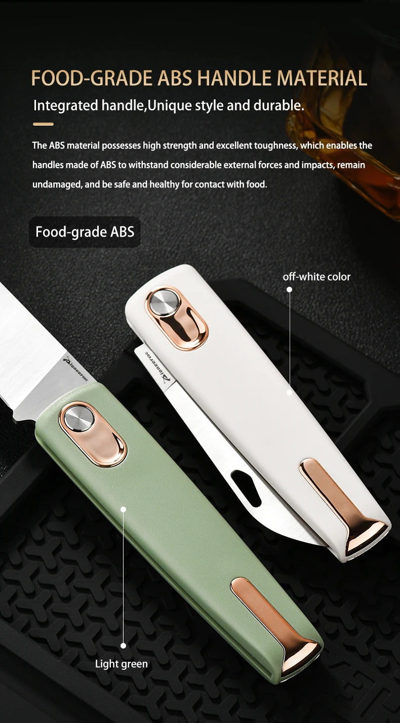 PioneerEDC 14C28N Steel Folding Knife High-end EDC Knives ABS Handle Camping Gear Pocket Knife Easy to Carry Custom OEM