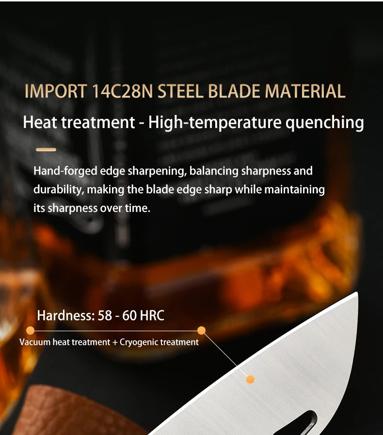 PioneerEDC 14C28N Steel Folding Knife High-end EDC Knives ABS Handle Camping Gear Pocket Knife Easy to Carry Custom OEM