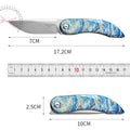 PioneerEDC Custom OEM Industrial Grade Gr5 Titanium EDC Folding Knife M390 Blade High Hardness Portable Tactical Camping Tool